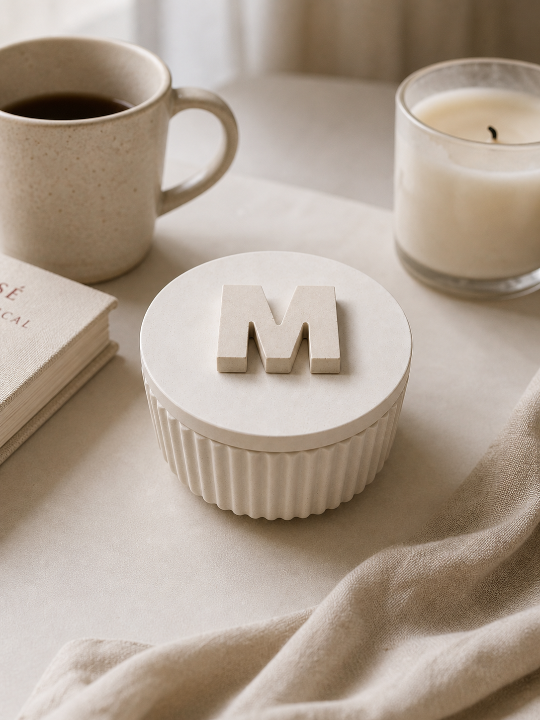 Personalized Initial Trinket Jar