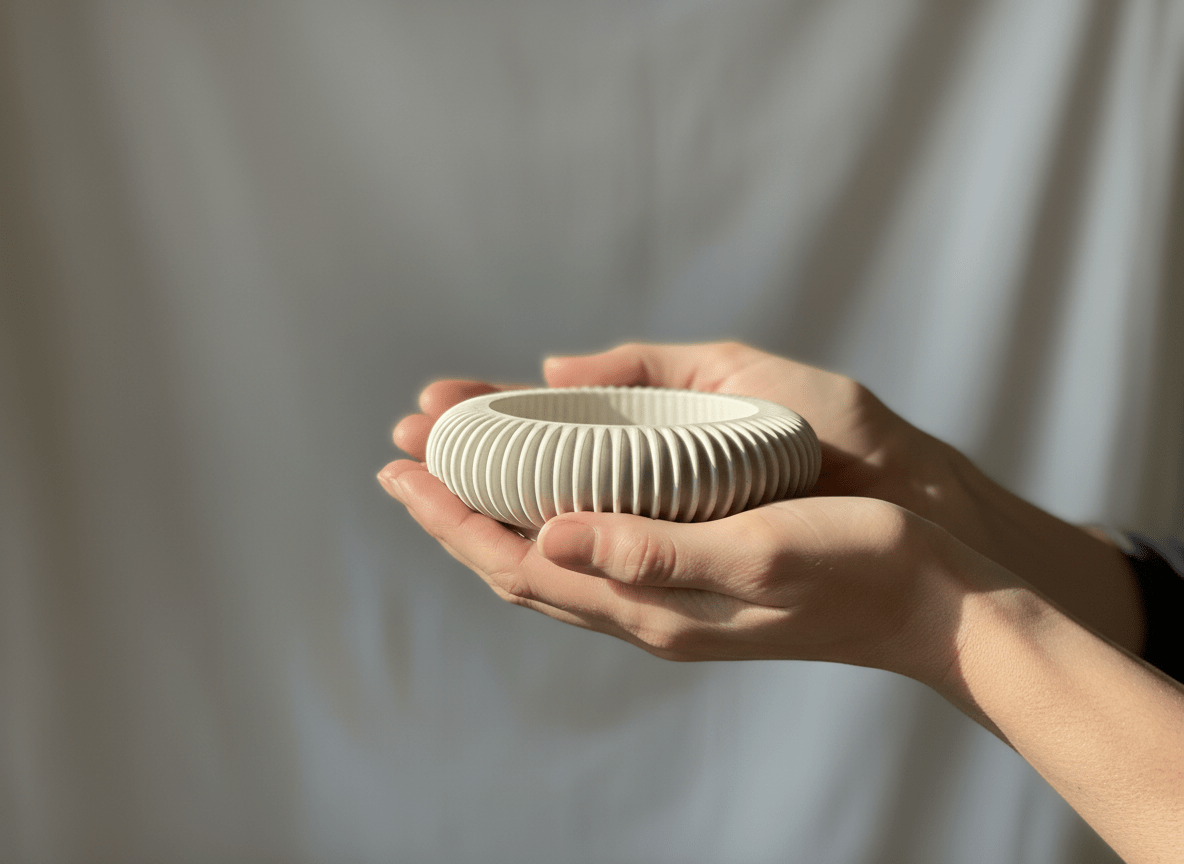 Aura Dish – Ribbed Jewelry Bowl - Chic Chaos Home