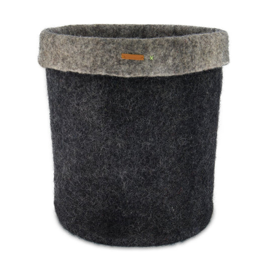 Felt Storage Basket - Black