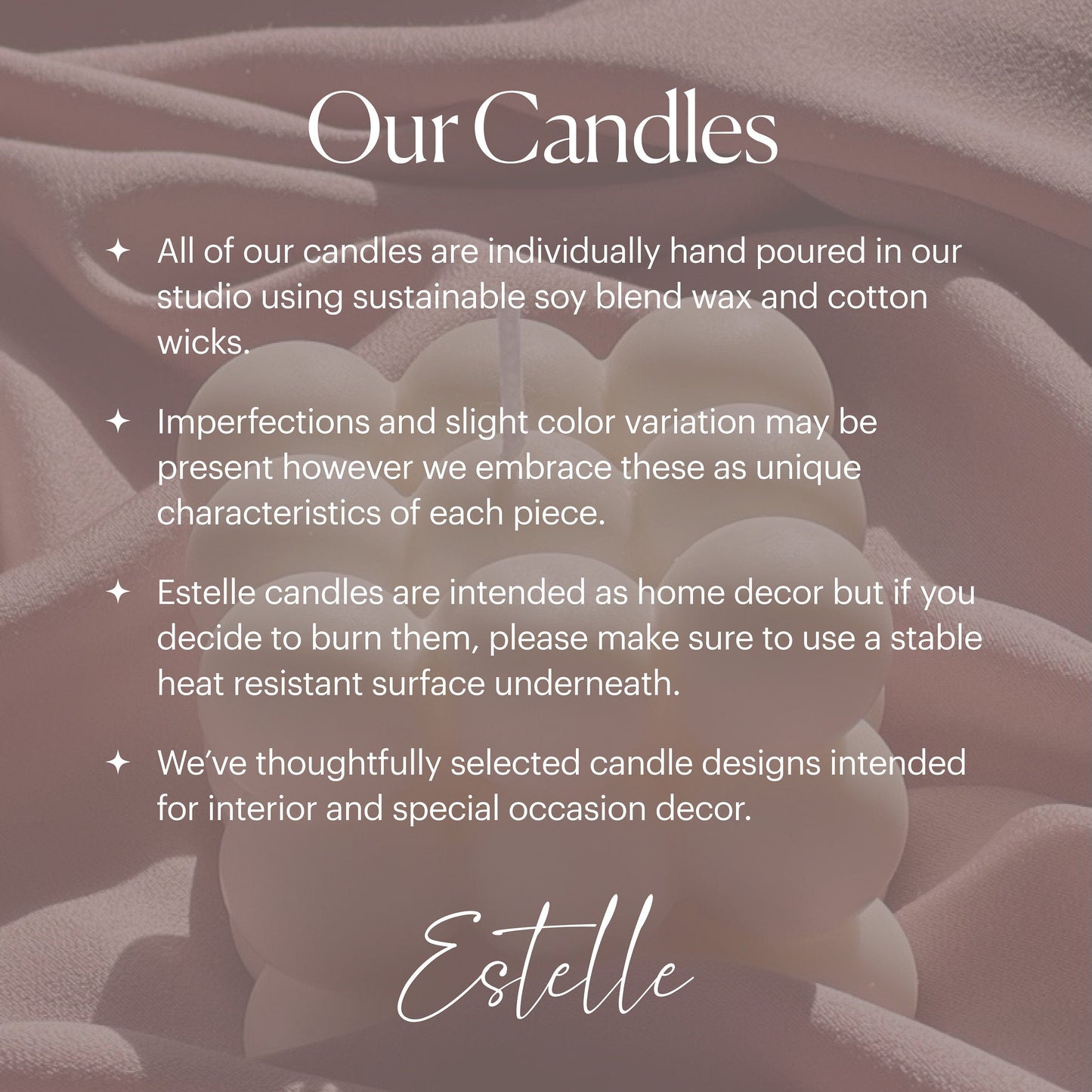 Twisted Soy Wax Taper Candle | Handmade Home Decor