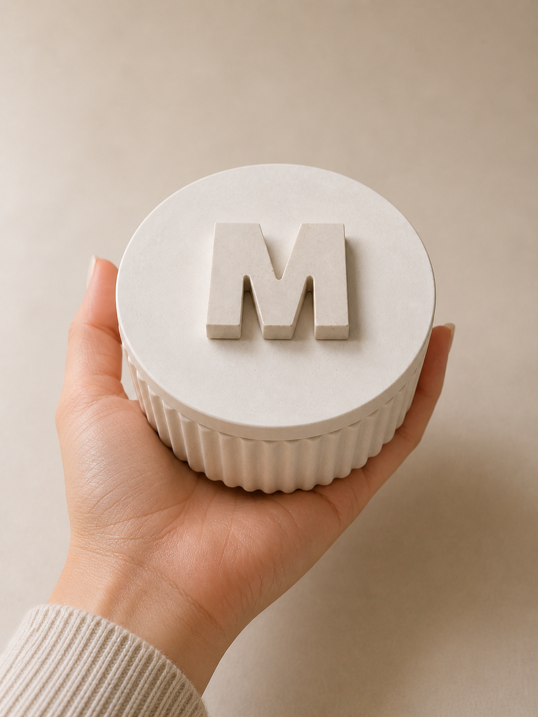 Personalized Initial Trinket Jar