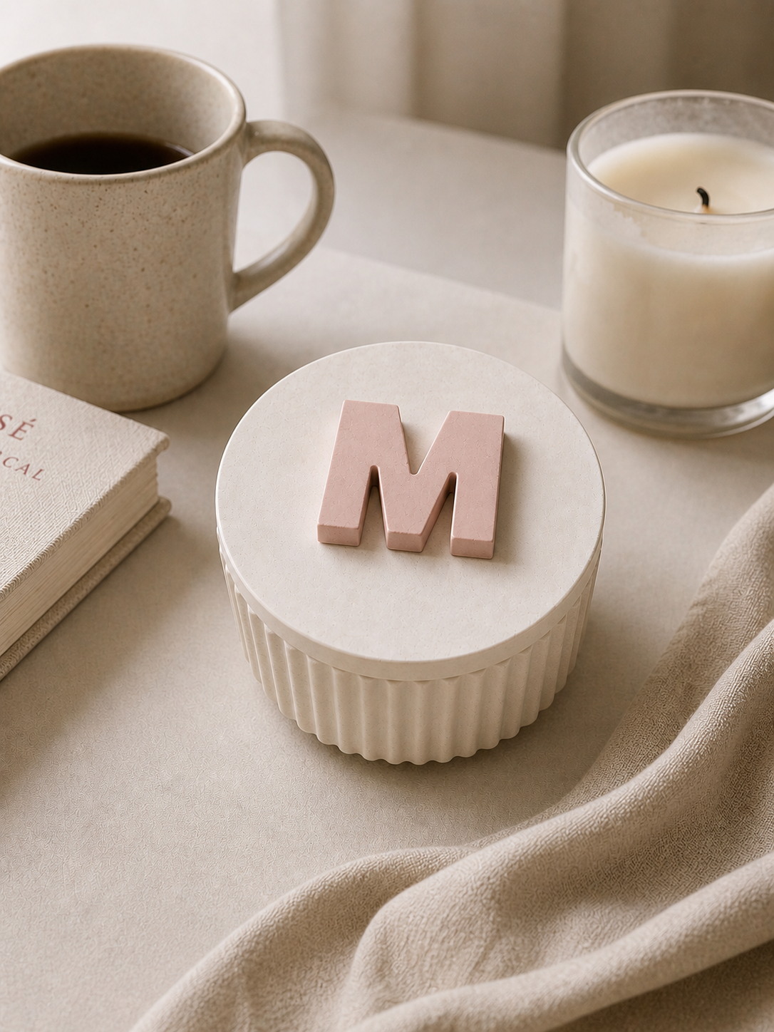 Personalized Initial Trinket Jar