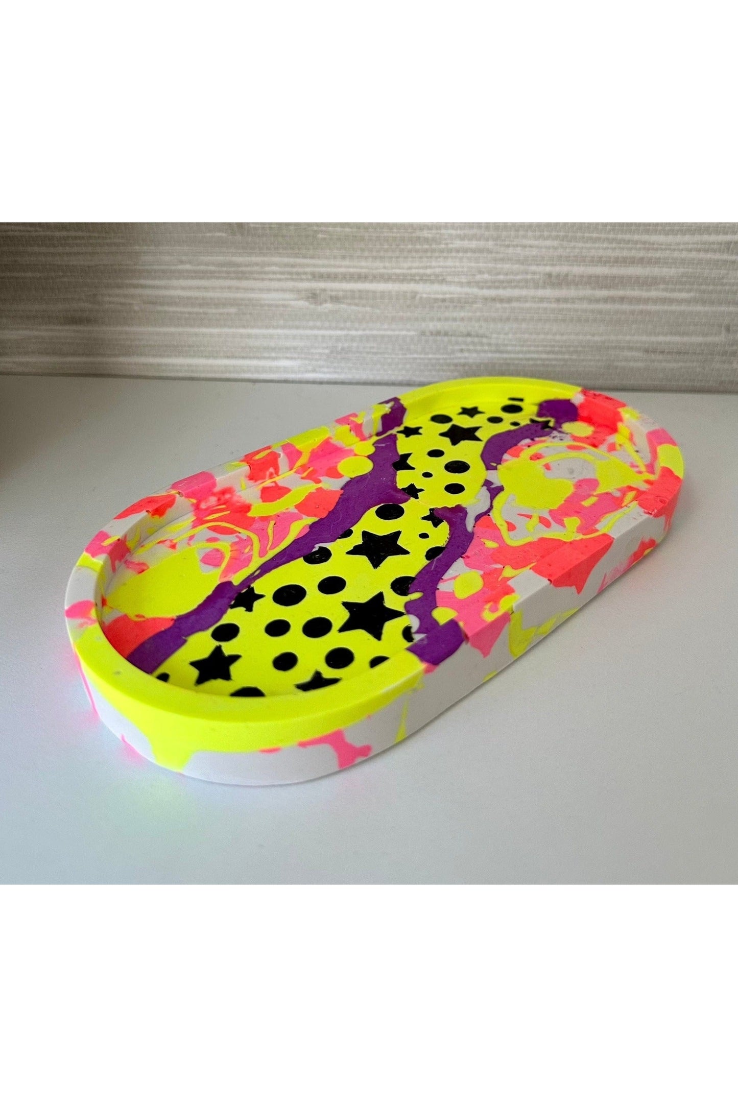 Neon Stars Trinket Tray