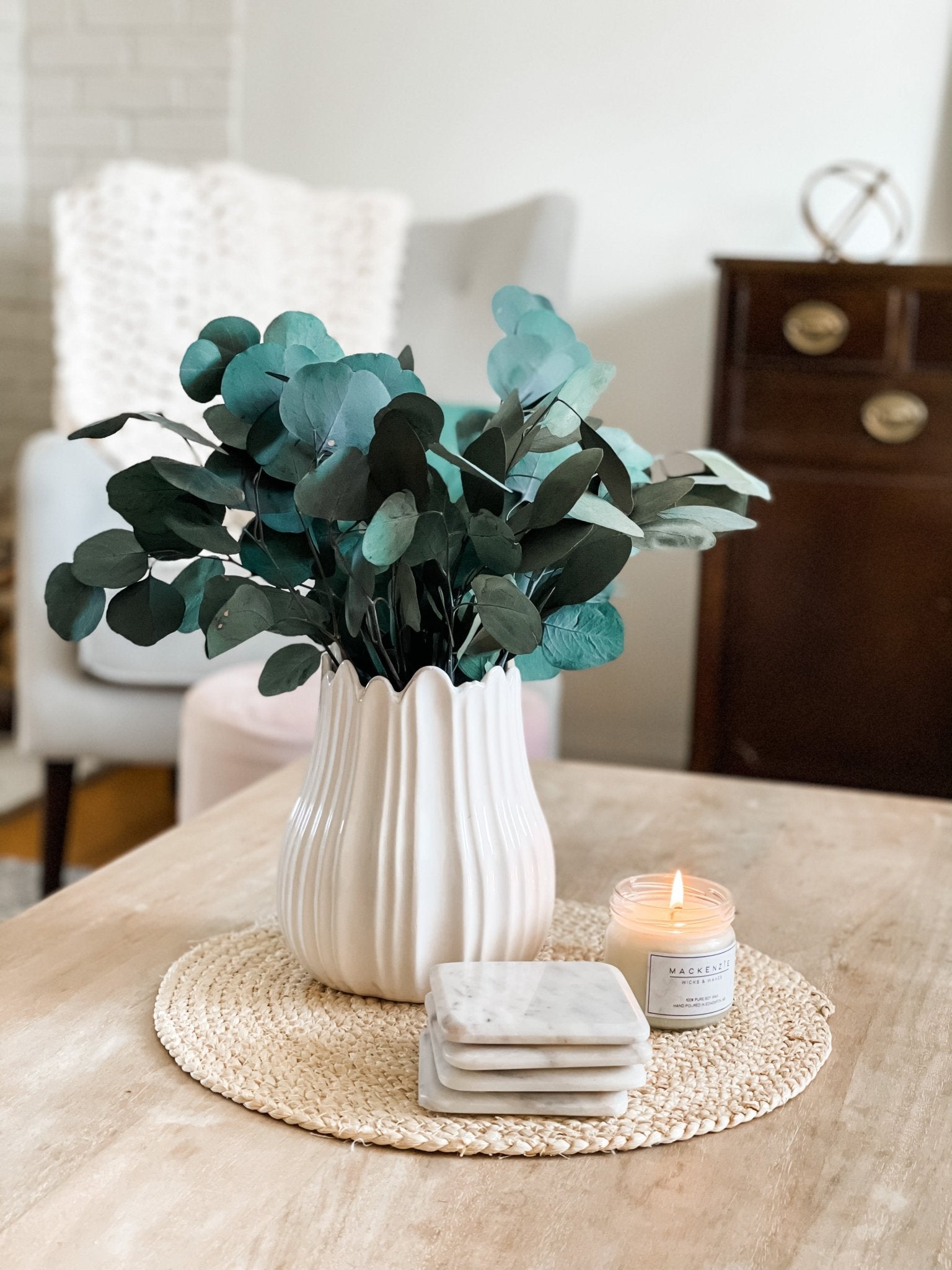 Preserved Silver Dollar Eucalyptus Bundle - Chic Chaos Home