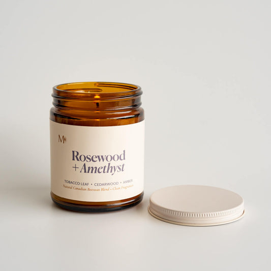 Rosewood + Amethyst Candle - Chic Chaos Home