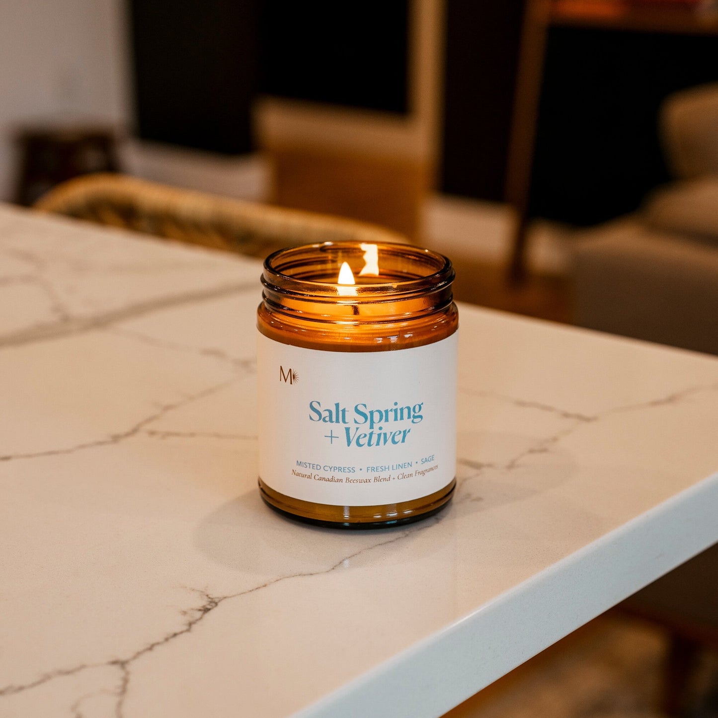 Salt Spring + Vetiver Candle - Chic Chaos Home