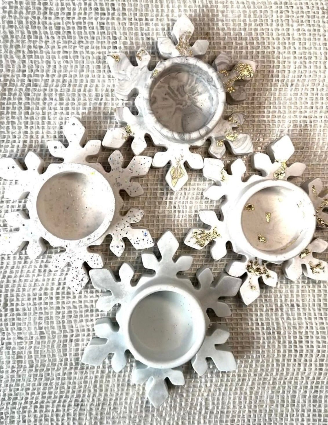 Snowflake Tea Light Candle Holders