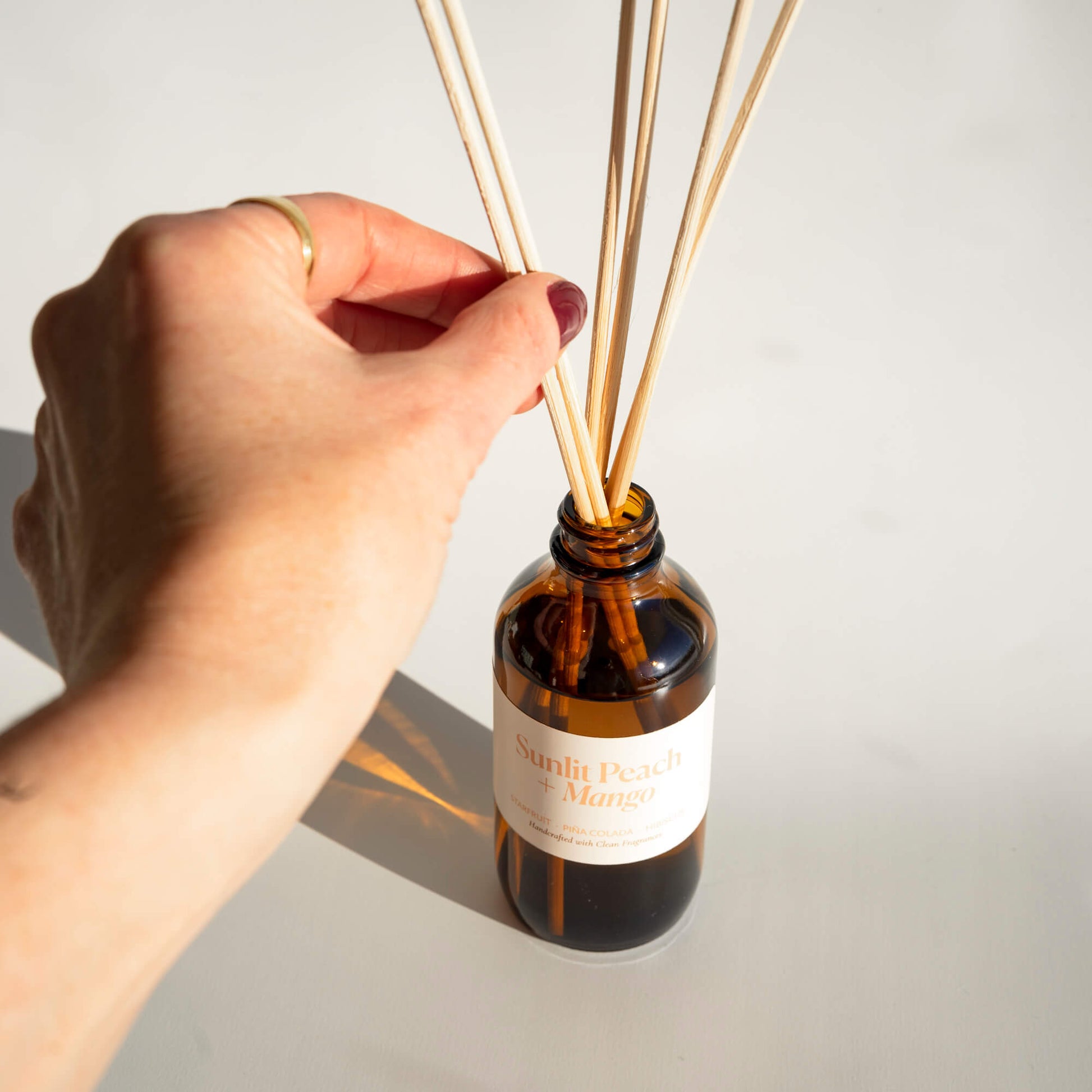 Sunlit Peach + Mango Reed Diffuser - Chic Chaos Home