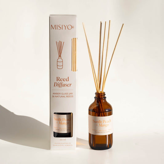 Sunlit Peach + Mango Reed Diffuser - Chic Chaos Home