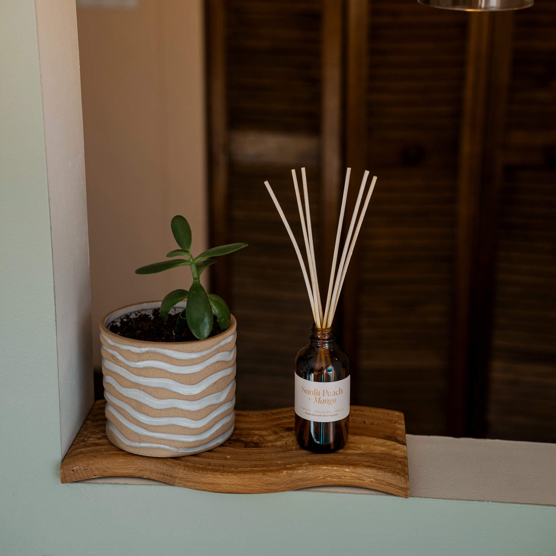 Sunlit Peach + Mango Reed Diffuser - Chic Chaos Home